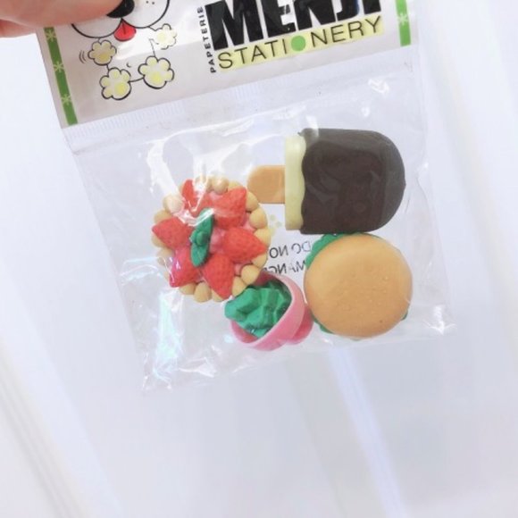 NEW Stationary Dessert Cute Erasers Bundle - Picture 3 of 3